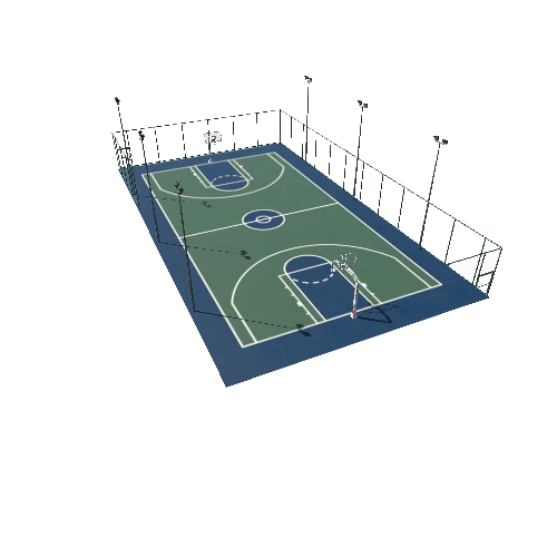 Modular Basketball Court A12 Quad
